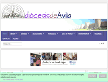 Tablet Screenshot of diocesisdeavila.com